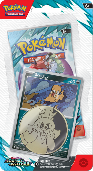Trading Card Games Pokémon - Scarlet and Violet - Journey Together - Checklane Blister - Scraggy - Cardboard Memories Inc.