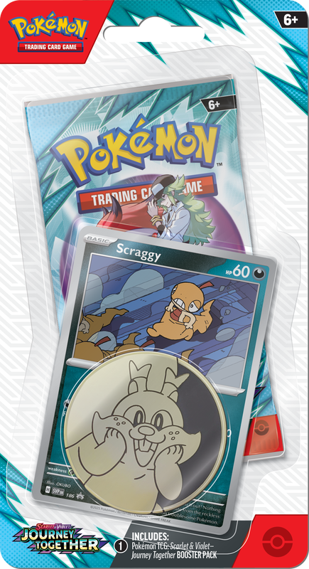 Trading Card Games Pokémon - Scarlet and Violet - Journey Together - Checklane Blister - Scraggy - Cardboard Memories Inc.