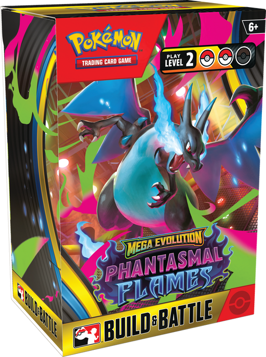 Trading Card Games Pokémon - Mega Evolution - Phantasmal Flames - Build and Battle Box - Cardboard Memories Inc.