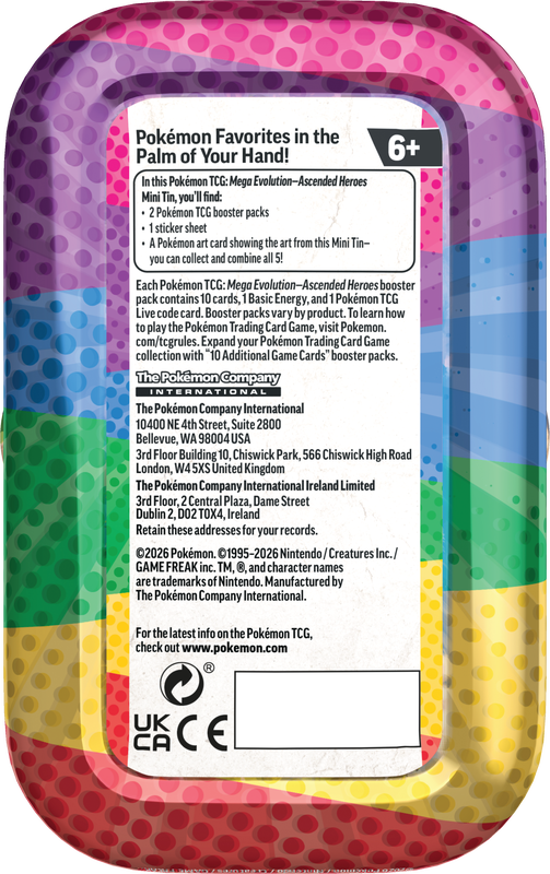 Trading Card Games Pokémon - Mega Evolution - Ascended Heroes - Mini Tin - Zorua - Cardboard Memories Inc.