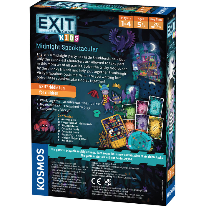 Board Games Thames and Kosmos - EXIT - Kids - Midnight Spookatcular - Cardboard Memories Inc.