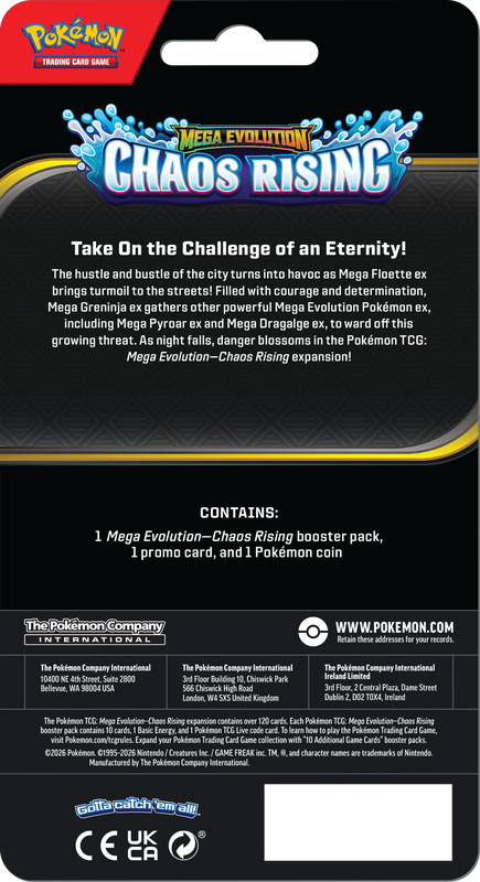 Trading Card Games Pokémon - Mega Evolution - Chaos Rising - Checklane Blister - Toxel - Pre-Order May 22nd 2026 - Cardboard Memories Inc.