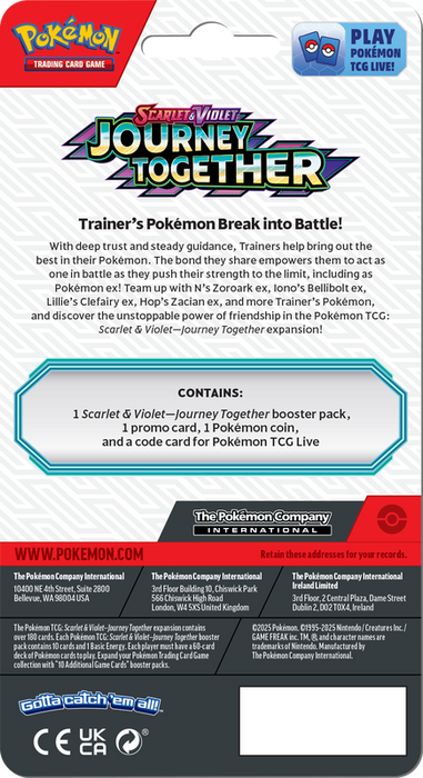 Trading Card Games Pokémon - Scarlet and Violet - Journey Together - Checklane Blister - Yanma - Cardboard Memories Inc.