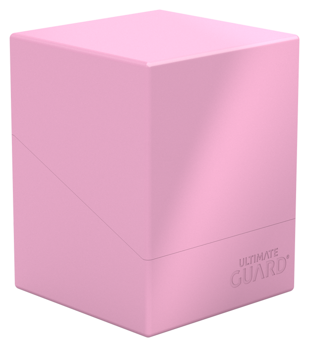 Supplies Ultimate Guard - Boulder Deck Case - Pastel Solid - Candy Pink - 100 - Cardboard Memories Inc.
