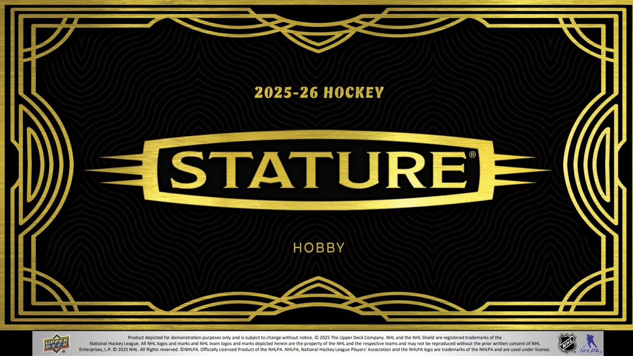 Sports Cards Upper Deck - 2025-26 - Hockey - Stature - Hobby Box - Pre-Order August 30th 2026 - Cardboard Memories Inc.