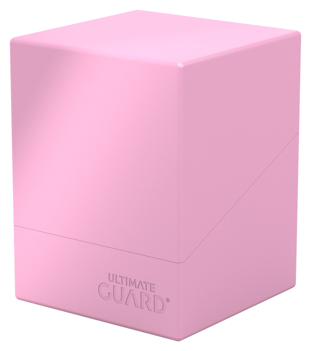 Supplies Ultimate Guard - Boulder Deck Case - Pastel Solid - Candy Pink - 100 - Cardboard Memories Inc.