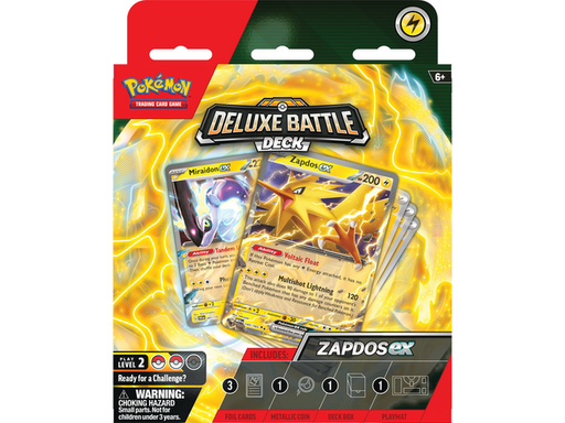 Trading Card Games Pokemon - Scarlet and Violet - Deluxe Battle Decks - Zapdos EX - Cardboard Memories Inc.