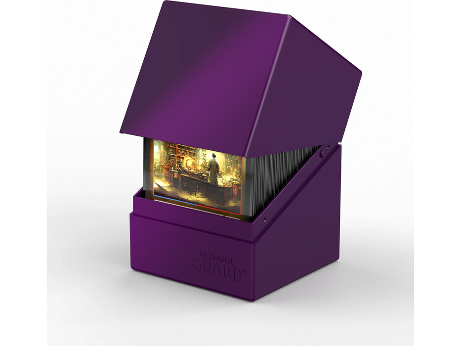 Supplies Ultimate Guard - Boulder Deck Case - Solid Purple - 100 - Cardboard Memories Inc.