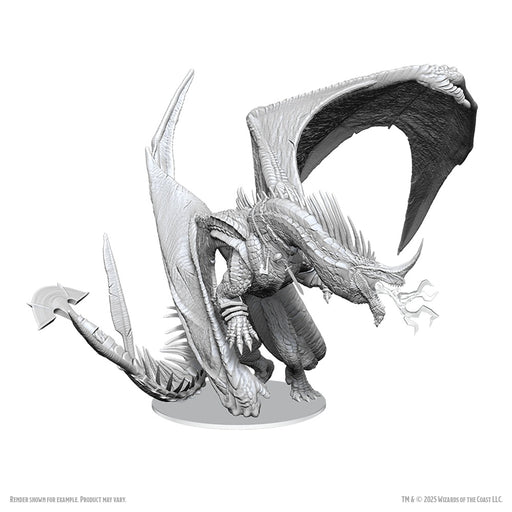 Role Playing Games Wizkids - Dungeons and Dragons - Unpainted Miniature - Nolzur’s Marvelous Miniatures - Ancient Blue Dragon - 90798 - Pre-Order December 15th 2025 - Cardboard Memories Inc.