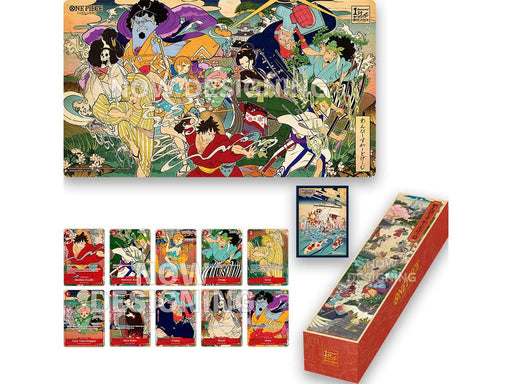 collectible card game Bandai - One Piece Card Game - 1st Year Anniversary Set English Version - Pre-Order May 28th 2024 - Cardboard Memories Inc.