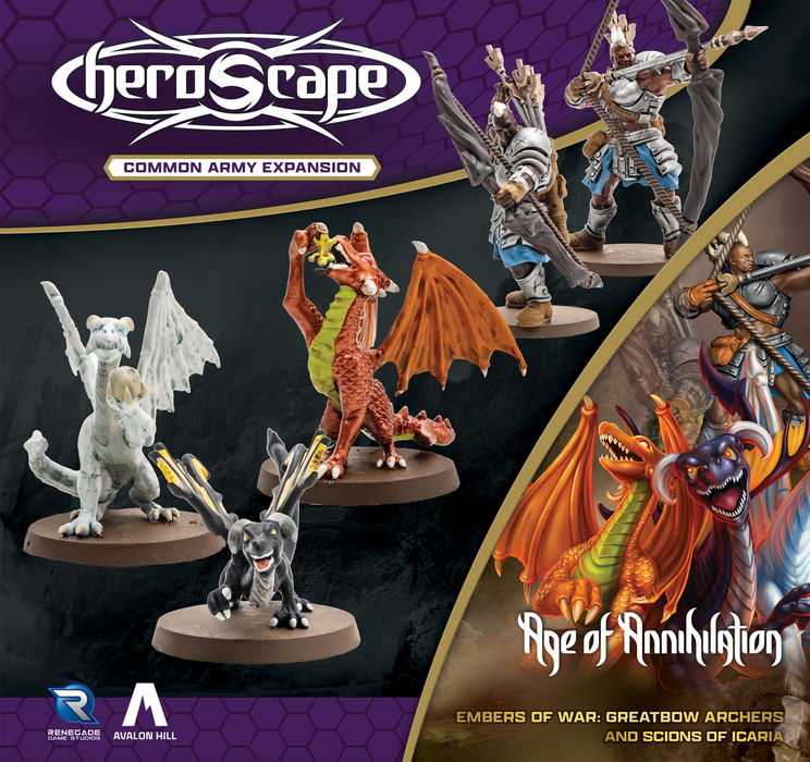 Collectible Miniature Games Renegade Game Studios - Heroscape - Greatbows Archers and Scions of Icaria - Army Expansion - Cardboard Memories Inc.