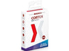 Supplies Ultimate Guard - Cortex Sleeves - Japanese Size - Glossy - Red - 60 Count - Cardboard Memories Inc.