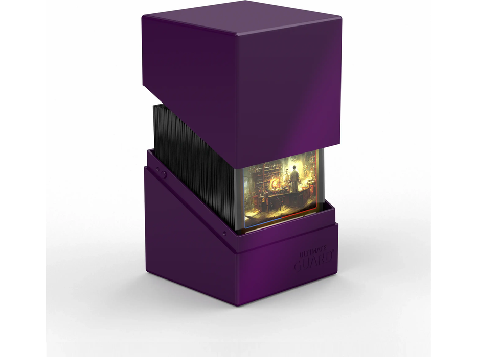 Supplies Ultimate Guard - Boulder Deck Case - Solid Purple - 100 - Cardboard Memories Inc.