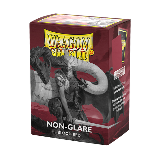 Supplies Arcane Tinmen - Dragon Shield Non-Glare Sleeves - Standard Size - Matte - Blood Red - Package of 100 - Cardboard Memories Inc.