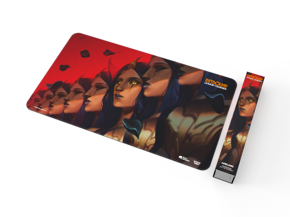 Riftbound - League of Legends Trading Card Game - Unleashed - Playmat - Leblanc - Pre-Order May 8th, 2026 - Cardboard Memories Inc.