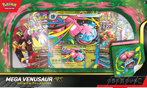 Trading Card Games Pokemon - Mega Venusaur EX - Premium Collection Box - Available In-Store December 5th 2025 - Cardboard Memories Inc.