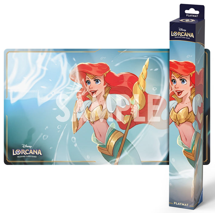 Supplies Disney - Lorcana - Winterspell - Playmat - Ariel Sonic Warrior - Available February 20th 2026 - Cardboard Memories Inc.