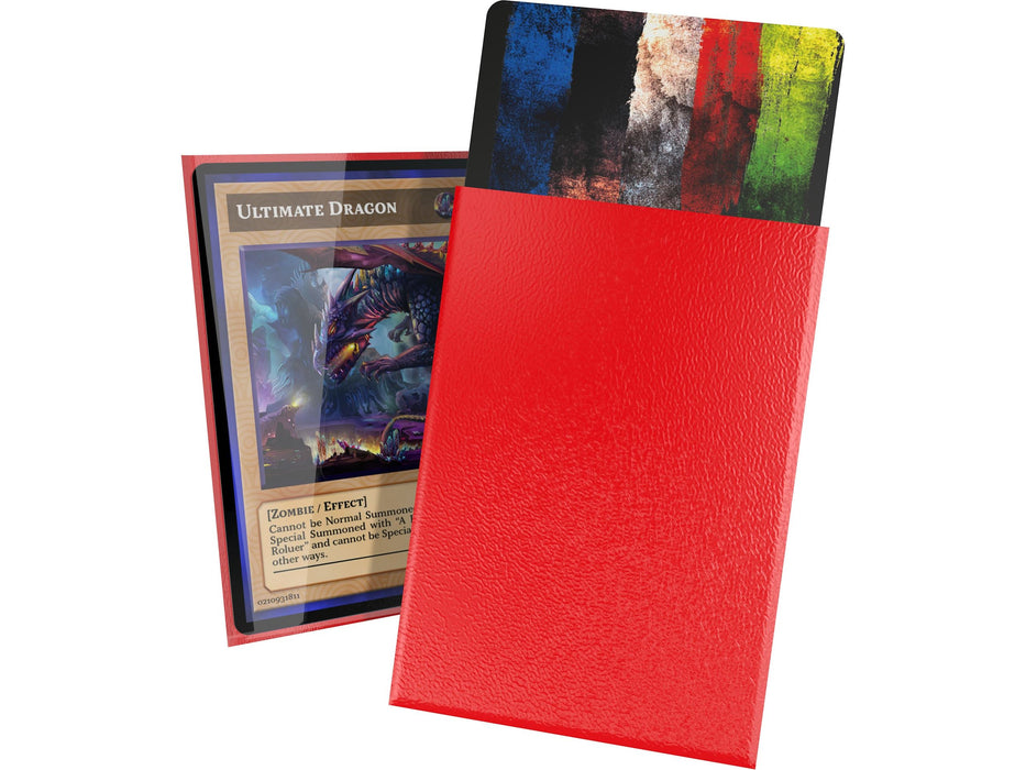 Supplies Ultimate Guard - Cortex Sleeves - Japanese Size - Glossy - Red - 60 Count - Cardboard Memories Inc.