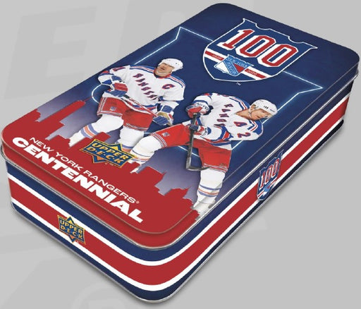 Sports Cards Upper Deck - 2025-26 - Hockey - New York Rangers Centennial - Hobby Tin - Pre-Order March 15th 2026 - Cardboard Memories Inc.
