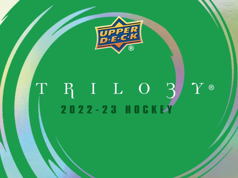 Sports Cards Upper Deck - 2022-23 - Hockey - Trilogy - Hobby Box - Cardboard Memories Inc.
