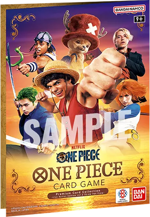 collectible card game Bandai - One Piece Card Game - Live Action Edition - Straw Hat Crew - Vol. 2 - Premium Card Collection - Pre-Order November 27th 2026 - Cardboard Memories Inc.