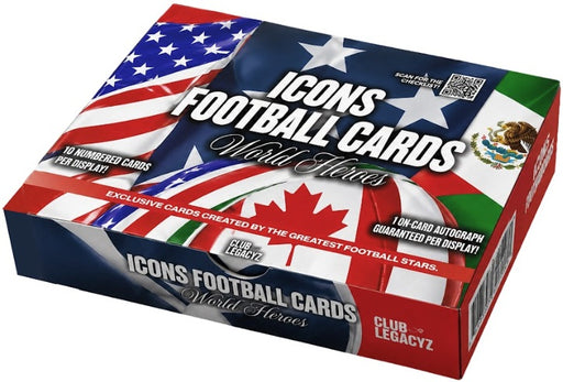 Sports Cards Club Legacyz - 2026 - Soccer - Icons - 4st Edition Box - Pre-Order June 15th 2026 - Cardboard Memories Inc.