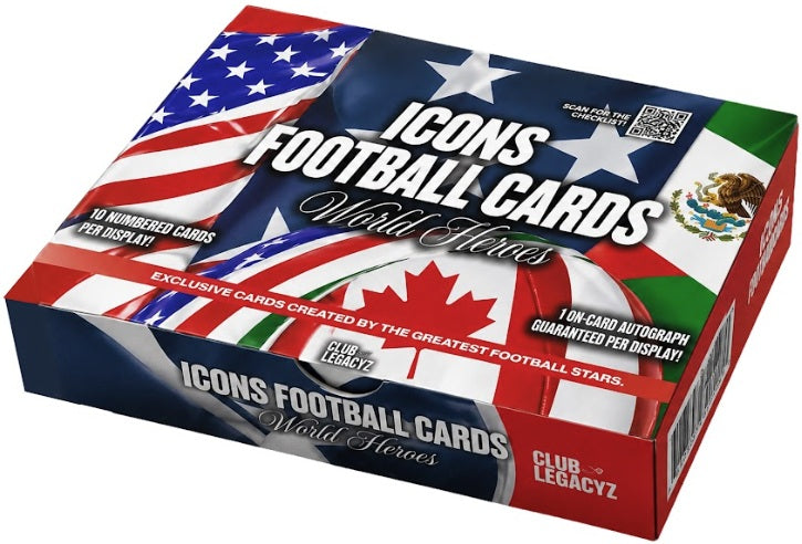 Sports Cards Club Legacyz - 2026 - Soccer - Icons - 4st Edition Box - Pre-Order June 15th 2026 - Cardboard Memories Inc.