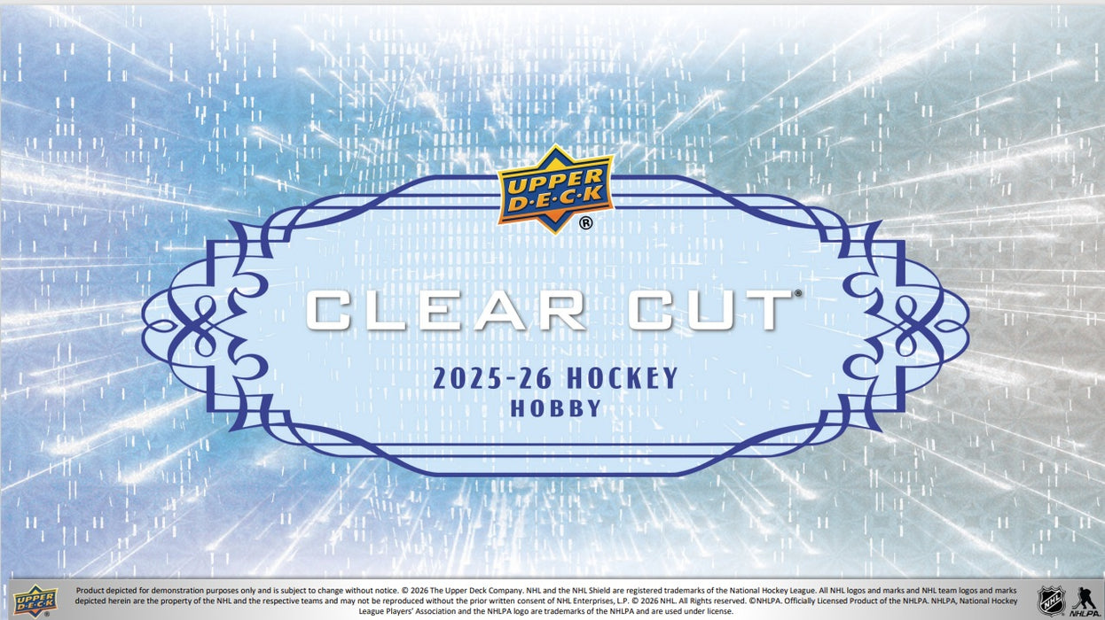 Sports Cards Upper Deck - 2025-26 - Hockey - Clear Cut - Hobby Box - Pre-Order July 30th 2026 - Cardboard Memories Inc.
