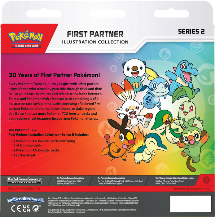 Trading Card Games Pokémon - First Partner - Series 2 - Illustration Collection Box - Cardboard Memories Inc.