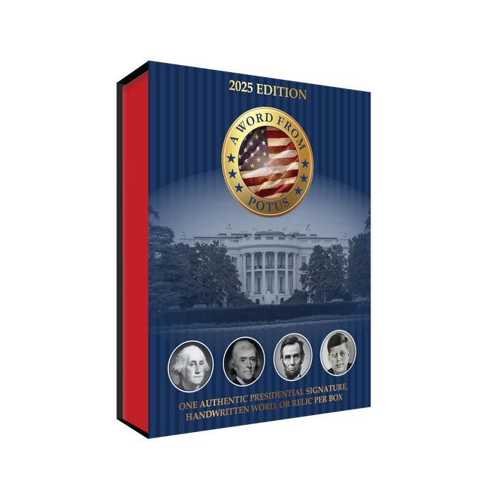 Non Sports Cards Sportscards.com - 2025 - A Word From the President - Potus - Hobby Box - Cardboard Memories Inc.