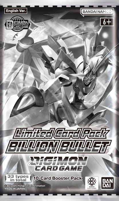 collectible card game Bandai - Digimon Trading Card Game - Billion Bullet - Limited Card Pack - Cardboard Memories Inc.