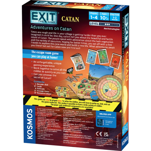 Board Games Thames and Kosmos - EXIT - Adventures on Catan - Cardboard Memories Inc.