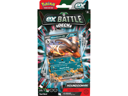 Trading Card Games Pokemon - EX Battle Deck - Houndoom EX - Pre-Order April 5th 2024 - Cardboard Memories Inc.