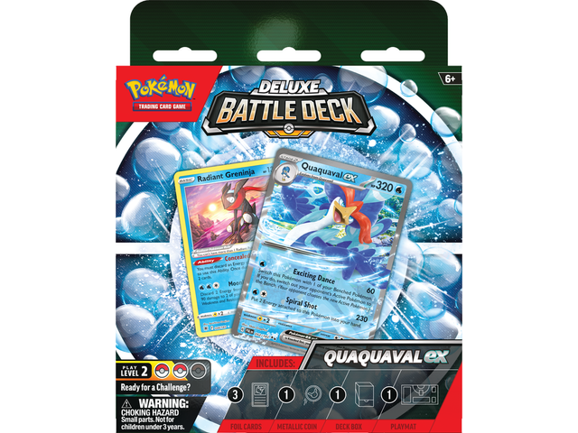 Trading Card Games Pokemon - Scarlet and Violet - Deluxe Battle Decks - Quaquaval EX - Cardboard Memories Inc.
