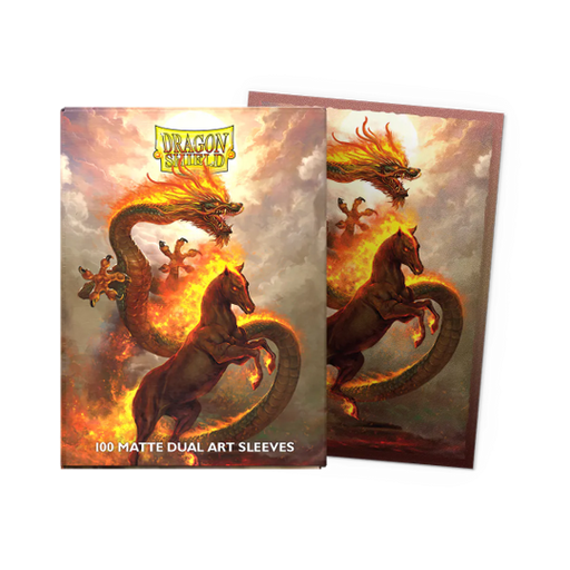 Supplies Arcane Tinmen - Dragon Shield Art Sleeves - Standard Size - Matte - Year of the Horse 2025 - Package of 100 - Available December 5th 2025 - Cardboard Memories Inc.