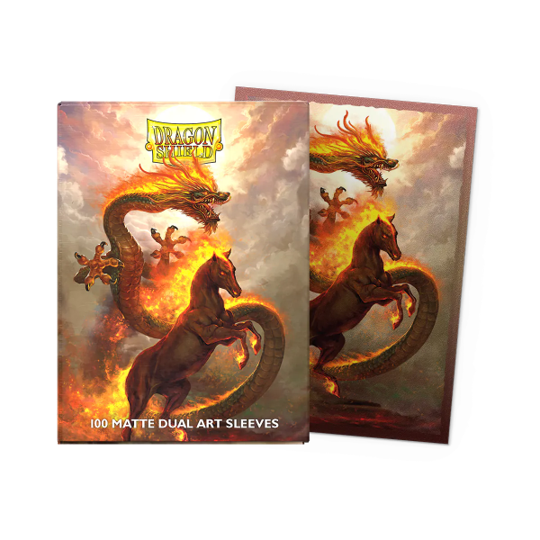Supplies Arcane Tinmen - Dragon Shield Art Sleeves - Standard Size - Matte - Year of the Horse 2025 - Package of 100 - Available December 5th 2025 - Cardboard Memories Inc.