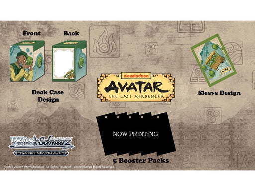 Trading Card Games Bushiroad - Weiss Schwarz - Avatar the Last Airbender - Supply Set - Cardboard Memories Inc.