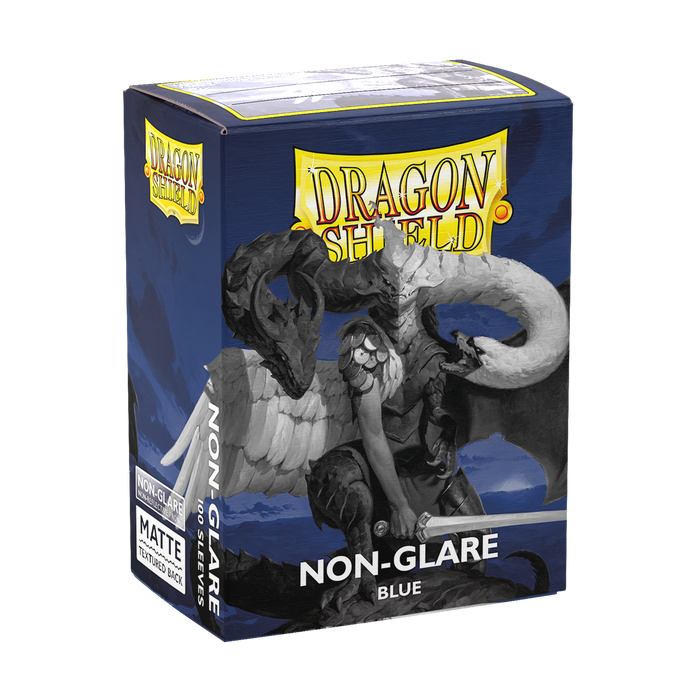 Supplies Arcane Tinmen - Dragon Shield Non-Glare Sleeves - Standard Size - Matte - Blue - Package of 100 - Cardboard Memories Inc.