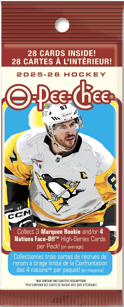 Sports Cards Upper Deck - 2025-26 - Hockey - O-Pee-Chee - OPC - Fat Pack Box - Pre-Order February 15th 2026 - Cardboard Memories Inc.