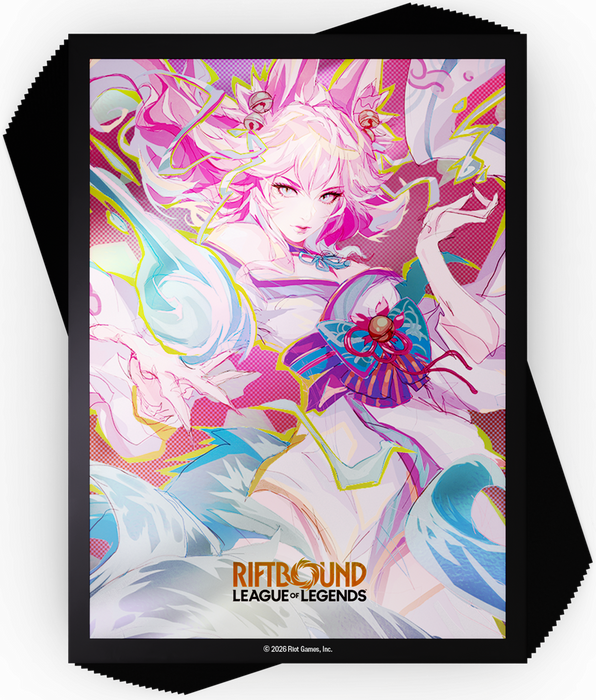 Riftbound - League of Legends - Spiritforged - Art Sleeves - Spirit Blossom Ahri - 100 Count - Cardboard Memories Inc.