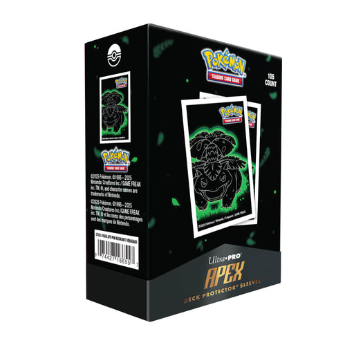 Supplies Ultra Pro - Pokemon - APEX - Deck Protector Sleeves - Neon Kanto - Venusaur - 105 Count - Available November 15th 2025 - Cardboard Memories Inc.