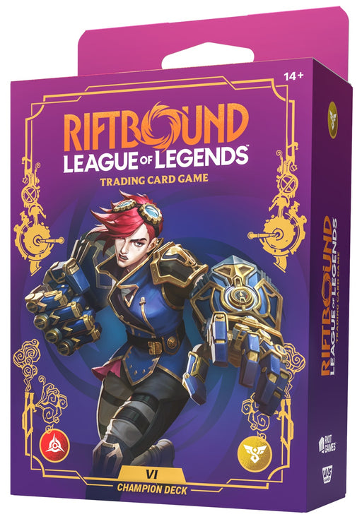 Riftbound - League of Legends Trading Card Game - Unleashed - Champion Deck - Fury and Body - Vi - Pre-Order May 8th, 2026 - Cardboard Memories Inc.