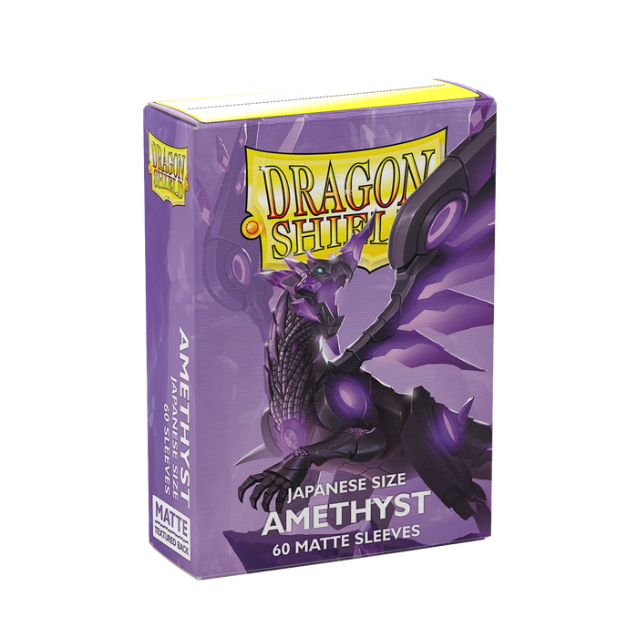 Supplies Arcane Tinmen - Dragon Shield Sleeves - Japanese Size - Matte - Amethyst - Package of 60 - Cardboard Memories Inc.