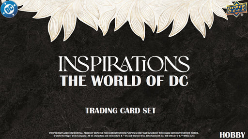 Non Sports Cards Upper Deck - Inspirations - The World of DC - Hobby Box - Pre-Order July 15th 2026 - Cardboard Memories Inc.