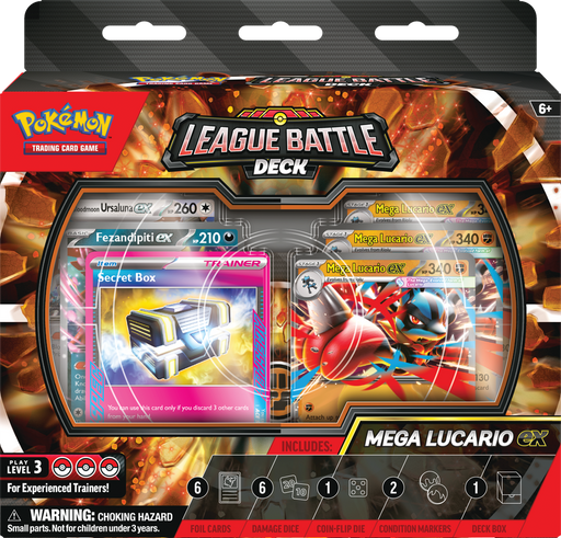 collectible card game Pokemon - League Battle Deck - Mega Lucario EX - Pre-Order May 22nd 2026 - Cardboard Memories Inc.