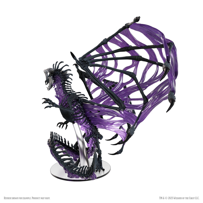 Role Playing Games Wizards of the Coast - Dungeons and Dragons - Icons of the Realms - Black Dracolich - Cardboard Memories Inc.