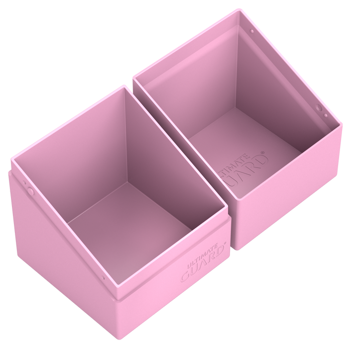 Supplies Ultimate Guard - Boulder Deck Case - Pastel Solid - Candy Pink - 100 - Cardboard Memories Inc.