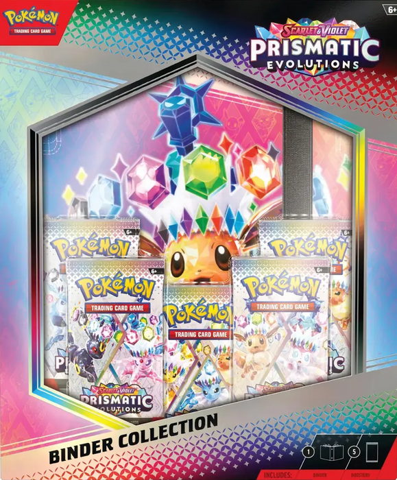 Trading Card Games Pokemon - Scarlet and Violet - Prismatic Evolutions - Binder Collection - Cardboard Memories Inc.