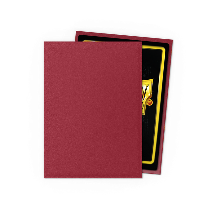 Supplies Arcane Tinmen - Dragon Shield Non-Glare Sleeves - Standard Size - Matte - Blood Red - Package of 100 - Cardboard Memories Inc.