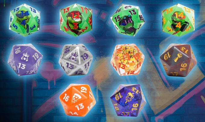Dice Magic the Gathering - Teenage Mutant Ninja Turtles - Token & Dice Mystery Pack - Cardboard Memories Inc.